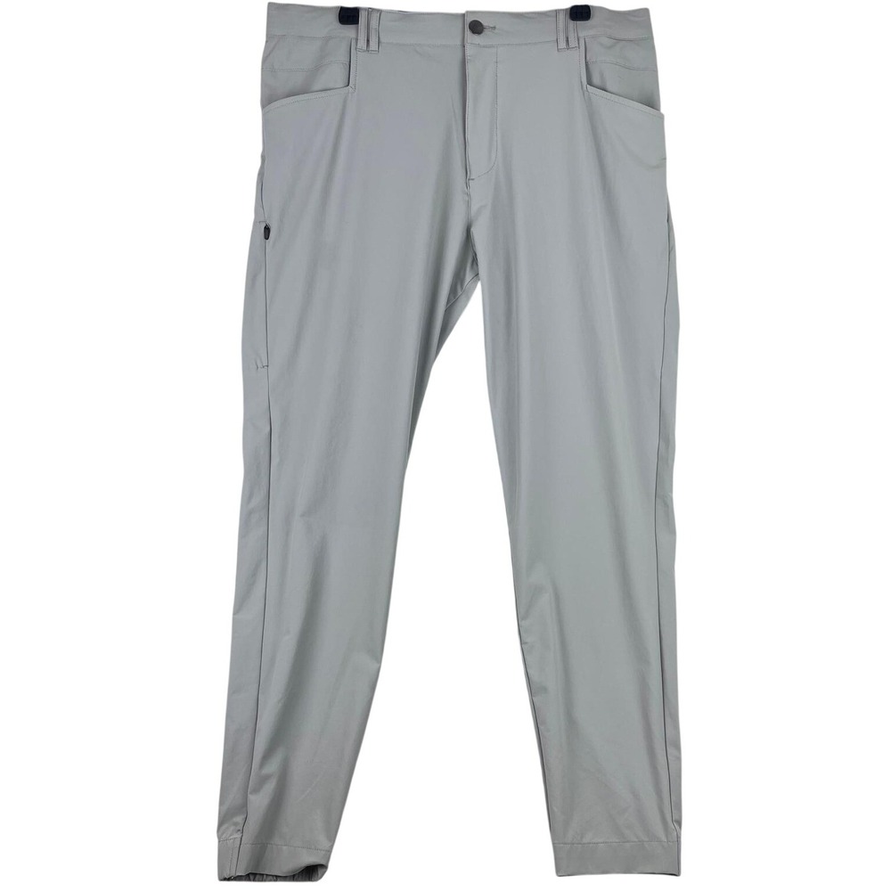 BYLT Ace Jogger Men 36 Fawn Gray Nylon Spandex Performance Pants
